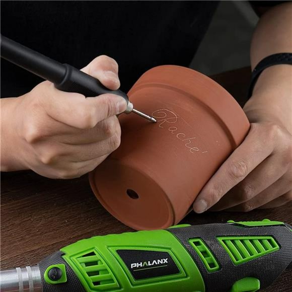 180W Rotary Tool Kit, 1.5-Amp 6 Variable Speed w/ Flex Shaft& 139pcs Accessories - Picture 5 of 6